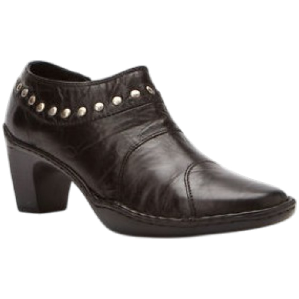 Josef Seibel women's black leather ankle booties size 8.5